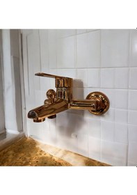 Resim İsaoğlu Yapı Bakır Duş Sistemi Broz Duş Başlığı Batarya Dahil Set Pirinç Materyal Bakır 