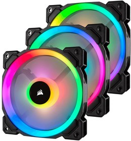 Resim Corsair LL120 Dual Light Loop RGB 120 mm Fan (3'lü Set) 