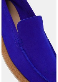 Resim Maegan Kadın Sax Mavi Gerçek Süet Deri Loafer Saks Mavi 