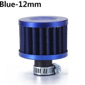 Resim Blue-12mm-12/25mm Hava Filtresi Araba Motosiklet İçin Evrensel Arayüz Filtresi Soğuk Hava Girişi Yüksek Akış Karter 