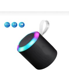 Resim Rose SH-313 Işıklı Taşınabilir Şarjlı Bluetooth Hoparlör - Siyah 