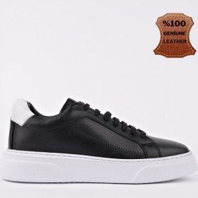 Resim Muggo Rider Bağcıklı Hakiki Deri Kalın Taban Erkek Günlük Sneaker Spor Ayakkabı 