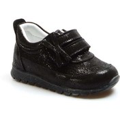 Resim Ayakkabıhane İçi Dışı Hakiki Deri Siyah Simli Kız Çocuk Spor Sneaker Ayakkabı AH078372103 
