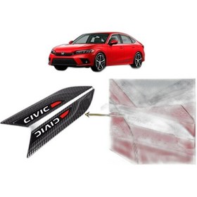Resim Honda Civic 2022 Çamurluk Üstü Ventil Dekoru Siyah Yan Çamurluk Aksesuarı 
