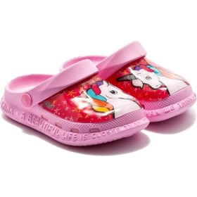 Resim Twigy Unıcorn Çocuk Sabo Terlik Pembe 22/29 DD1007 Pembe 
