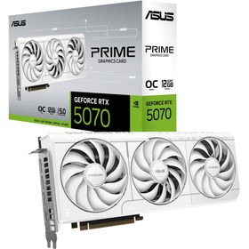 Resim ASUS PRIME GeForce RTX 5070 12GB OC White Edition PRIME-RTX5070-O12G-WHITE GDDR7 192Bit Gaming (Oyun 