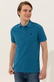 Resim U.S. Polo Assn. Erkek Polo Yaka T-shirt GRİ MELANJ 2XL GTP04IY022 