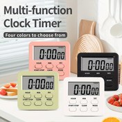Resim Çok Modlu, Çok Yönlü Dijital Mutfak Zamanlayıcısı Alarm Saati ile - Artı ve Eksi Sayma, 24 Saatlik Ekran, Hafıza Fonksiyonu, Büyük LCD, Mutfak, Pişirme, Çalışma ve Spor için Manyetik/Ayakta Durma Seçenekleri - KT THERMO 