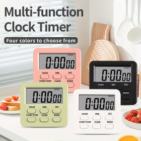 Resim Çok Modlu, Çok Yönlü Dijital Mutfak Zamanlayıcısı Alarm Saati ile - Artı ve Eksi Sayma, 24 Saatlik Ekran, Hafıza Fonksiyonu, Büyük LCD, Mutfak, Pişirme, Çalışma ve Spor için Manyetik/Ayakta Durma Seçenekleri - KT THERMO 
