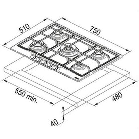Resim Franke FHCL 755 4G TC PW C Ankastre Ocak Krem 