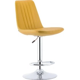 Resim Bluetick Sive Rahat Bar Sandalye BLU1761 