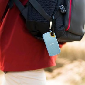 Resim SanDisk Extreme Portable SSD 4 TB, Sky Blue (taşınabilir NVMe SSD, USB-C, 1.050 MB/sn'ye kadar okuma hızı ve 1.000 MB/s yazma hızı, su ve toza dayanıklı) SDSSDE61-4T00-G25B 