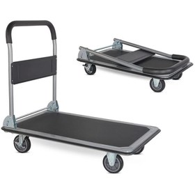 Resim Duffmart PR2190 Pro Katlanır Platform 4 Tekerlekli Paket Taşıma Arabası 150 Kg 