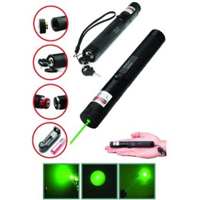 Resim Şarjlı Yeşil Lazer Pointer 100 Mw 5496 Çok Renkli 