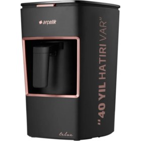 Resim Arçelik K 3300-40.YIL Serisi Otomatik Kahve Makinesi 1000 ml Siyah/Rose Tasarımı ile Şık 