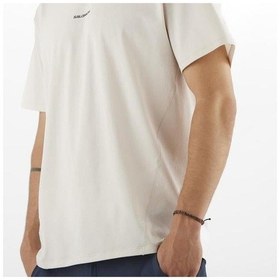Resim Salomon Trackline Ss Tee M Erkek T-shirt-29840 Krem 