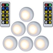 Resim Sınır Ötesi Özel Tedarik 3 Renkli Buz Hokeyi Lambası Beyaz Sıcak İnfrared Uzaktan Kumanda Ayarlanabilir Zamanlayıcı Gece Lambası Patai Dolap Lambası Toptan Altı Işık Ve İki Mesafe Diğer 