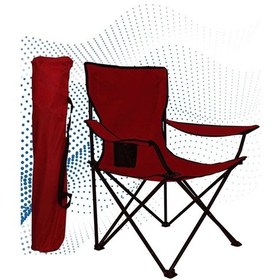 Resim Shey Çantalı Bordo Kamp Sandalyesi İthal Kamp Sandalyesi Bordo 
