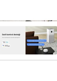 Resim Xiaomi Anti Alerjik Akıllı Hava Temizleyici 48M2 Etkili Alan Smart Air Purifire 4 Virüs Polen Hapseder Apple-Adroid Wi-Fi ve Sesli Kontrol-Hediyeli 
