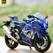 Resim 1 adet 1:12 Suzuki GSX-R1000 alaşım motosiklet modeli koleksiyon metal oyuncak süsleme simülasyon motosiklet erkek hediyesi 