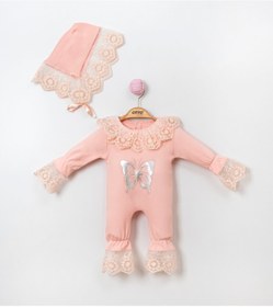 Resim OTTO BABY Kız 3-6-9-12 Ay Fistolu Kelebekli Tulum 
