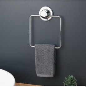 Resim Vakumlu Banyo Tuvalet Havlu Askısı Kare Gümüş 