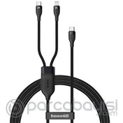Resim Baseus Flash Series Hızlı Şarj 100W 2in1 Başlık Type-C Kablo iPhone Lightning - Type-C 1.2m 