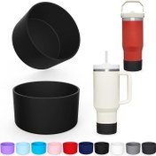 Resim 4 Renkli Silikon Bot 40oz Quencher & IceFlow 20oz 30oz, 1 adet Koruyucu Tumbler Bardak Bot Kılıfı Su Şişesi Aksesuarları, BPA'sız Kaymaz Taban Kapak, Bulaşık Makinesi Güvenli 