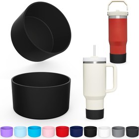 Resim 4 Renkli Silikon Bot 40oz Quencher & IceFlow 20oz 30oz, 1 adet Koruyucu Tumbler Bardak Bot Kılıfı Su Şişesi Aksesuarları, BPA'sız Kaymaz Taban Kapak, Bulaşık Makinesi Güvenli 