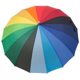 Resim Mobgift Gökkuşağı Baston Şemsiyesi (Rengarenk) (509313106) Çok Renkli 