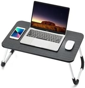 Resim Portatif Katlanabilir Düz Yüzeyli Yatak Üstü Laptop Çok Amaçlı Sehpa 
