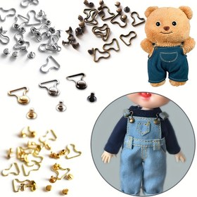 Resim 10'lu Mini Tulum Tokaları - Dayanıklı Alaşım, Güvenli Kapanışlı Bebek Askı Tokaları, Bebek Kıyafetleri, El Sanatları, Dikiş Projeleri ve Bebek Yapım Malzemeleri, Hobi Malzemeleri, Dekoratif Tokalar, Hobi Meraklıları için 