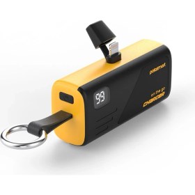 Resim Polosmart PSM131 5000 Mah Powerbank 20W Pd Hızlı Şarj Lightning Soketli Göstergeli Sarı 