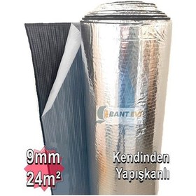 Resim Alüminyum Folyolu Kauçuk İzolasyon 9mm 120cm 24m2 Rulo 