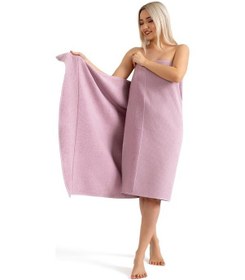 Resim Microcotton Truva Torson Banyo Havlusu 70x140 Mürdüm 