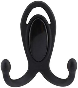 Resim Badem10 Metax Uzay Askı Vestiyer Duvar Askısı Metal Dolap Elbise Askılığı Mat Siyah Siyah Kapak 