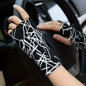 Resim Yazlık Parmaksız Sürüş Eldivenleri Unisex İnce Kaplama Dövme Spor Açık Parmak 