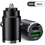 Resim Crouch Mini 100w Qc3.0 Araç Şarj Cihazı Pd Tip C Usb Hızlı Şarj İphone Uyumlu Samsung Xiaomi Huawei Jpdistribütör Garantili 