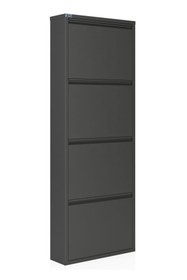 Resim Ceha 4'lü Metal Ayakkabılık - Füme 