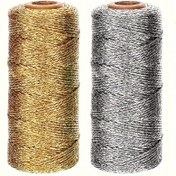 Resim Altın & Gümüş Metalik Şerit, 99.67 metre, El Yapımı DIY Kurdele, Noel Dekoru, Hediye Sarma, Süsler, Parti Malzemeleri, Sanat El Sanatları & Dikiş Malzemeleri, Babalar Günü, Anneler Günü, Mezuniyet, Noel, Yılbaşı İçin Şenlikli, Güç Gerekli Değil, Tüy Yok 