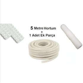 Resim Klima Su Tahliye Hortumu 5 Metre Drenaj Hortum + Ek Parça 