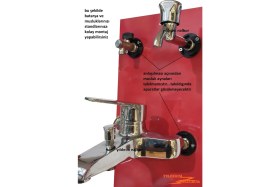 Resim Yıldırım 10'lu Batarya Standı Montaj Aparatı Musluk Bağlama 