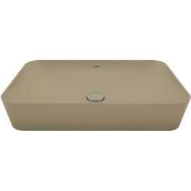 Resim Creavit Ultra Dikdörtgen Çanak Lavabo 60 CM Mat Cappucino UL060-00CM00E-0000 