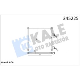 Resim Klima Kondenseri Ford Ka 1.3ı-1.6ı 1996-2008 381x445x16 Al/al 5s5119710aa 1026928 1671714 