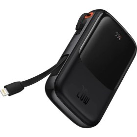 Resim Baseus 20W 10000MAH Apple iPhone 13, 13 Pro, 13 Pro Max Lightning Şarj Kablolu Dijital Ekranlı Powerbank 