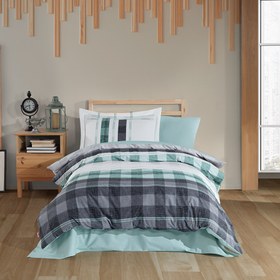 Resim Hobby Suelita Yeşil - Poplin Studio Nevresim Takımı 