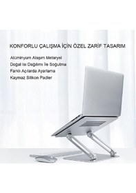 Resim Yenilzd 10-17" Alüminyum Ayarlanabilir Apple Uyumlu MacBook Laptop Standı 