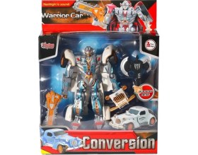 Resim Renas Store Mey Ithalat® HW-668-1-2 Işıklı Dönüşebilen Robot Araba -Vardem 