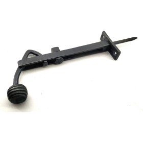 Resim Antika Tarz Dekoratif Pirinç Ayarlı Panjur Stoperi - 150X55 Mm, Oksit 