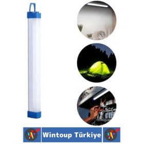 Resim Premium İş Atölye Kamp Mıknatıslı Askılı Tasarım Usb Şarjlı 3 Işık Modlu Led Aydınlatma Işıldak 